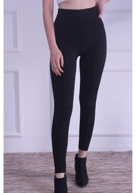 Resim Bonbonetti Chocolate Baby & Kids Kadın Siyah Sıkılaştıcı Toparlayıcı Yüksek Bel Geniş Kemerli Çelik Örme Tayt SiYAH 