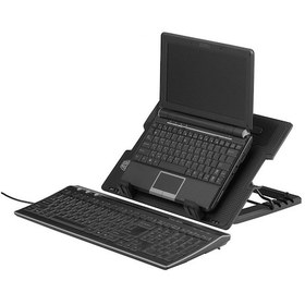 Resim Wozlo Ergostand Yükseklik Ayarlı 14 CM Fan Led'li Notebook Soğutucu 