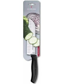 Resim Victorinox 6.8523.17b 17cm Siyah Santoku Bıçağı, Blisterli Paket Çok Renkli 