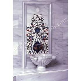 Resim Armada Çini 60X85 İznik Karanfil Türk Hamamı Çini Seramik Pano 