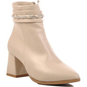 Resim Ayakmod 276515 Bej Cilt İçi Polarlı Kadın Bot Cilt 