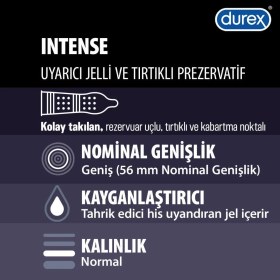 Resim Durex Intense Prezervatif 20' li + Durex Intense Vibe Bullet Titreşimli Vibratör 