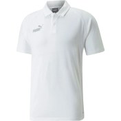 Resim Puma Teamfinal Casuals Polo Erkek Futbol Polo Tişörtü 65738404 Beyaz 