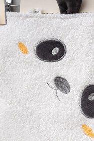 Resim Bebitof Sevimli Panda Figürlü Bamboo Bebek Bornoz Seti 0-2 Yaş Kutulu 