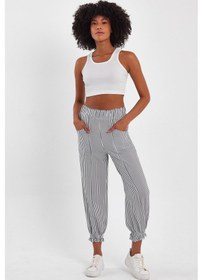 Resim Alexander Gardi Alexandergardı Paçası Büzgülü Jogger Pantolon B23-0065 Mavi 