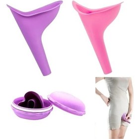 Resim Jialan Kadın Pisuvar Açık Seyahat Kamp Pisuvar Huni Taşınabilir Çok Renkli Çok Renkli 