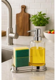 Resim Decorev Sıvı Sabunluk Dc-6777 Süngerli Akrilik Renkli 