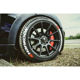 Resim Kom Hankook Beyaz Kalıcı Lastik Yazısı Hankook Sticker 4 Kit 