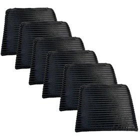 Resim Knsz sırt minderi 6 lı zng&mğr&uslu siyah çizgili kumaş cırtlı tel bar sandalyesi sırtı için 