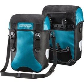 Resim Ortlieb F4804 Sport-Packer Classic Ön Heybe Çanta Çift 30L Petrol-Siyah 
