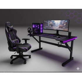 Resim x My Table Led'li 115X65X76 Rgb'li Kumandalı Oyuncu Masası 