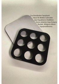 Resim Bardak Altlığı 1 Adet Şişe Kapağı Eklenen Soda Gazoz Bira Kapağı Sonradan Eklemeli Siyah 