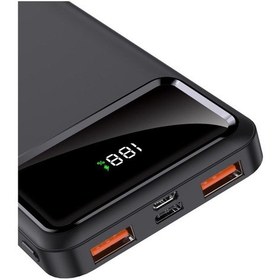 Resim Intouch 10000mah Fast-out Pd 20w Digital Ekranlı Powerbank Siyah 
