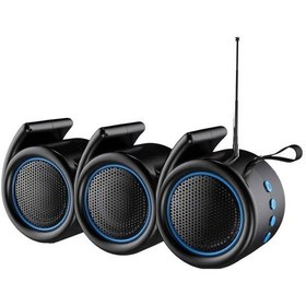 Resim Concord 666SRGB Solar Güneş Enerji FM Radyo Rgb Ledli Bluetooth 