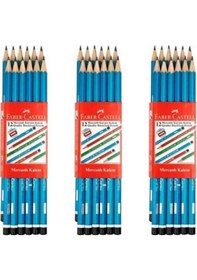 Resim Faber-castell Kurşun Kalem Köşeli Mercanlı - 36 Adet 