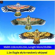 Resim Kuş Deterrenti için Çizgi ile Eagle Kite, Canlı Çok Renkli Tasarım, Açık Hava Eğlencesi, Polyester Malzeme - Bahçe ve Park Dekorasyonu için İdeal, Kuş Deterrent Cihazlar Çoğunlukla Yüksek Uçaklı ve Zeminin Ulaşılması İçin Bir Kabaraya İhtiyacı Vardı, Bu Kite Bu Cihazların Bir Örneğidir 