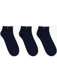 Resim Plus Scorpion Erkek Pamuklu Sneaker Çorap 3 Lü Paket 40-44 Numara Mavi / Gri / Yeşil Nefes Alabilir Spor Ve Günlük Kullanım Mavi 