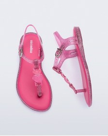 Resim Mini Melissa Kız Çocuk Simli Sandalet Pembe 