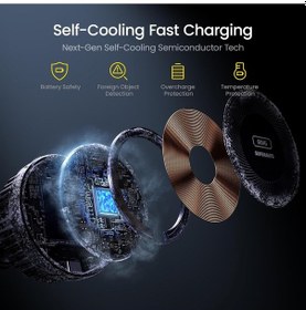 Resim Aohi Kendinden Soğutmalı Magsafe Araç Montaj Şarj Cihazı, 15 W Ka 