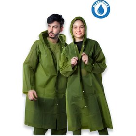Resim Kadın Erkek Yağmurluk Kapüşonlu Çıtçıtlı Eva Koyu Yeşil Asker Yeşili Yağmurluk Bymmrc881r1 Haki 