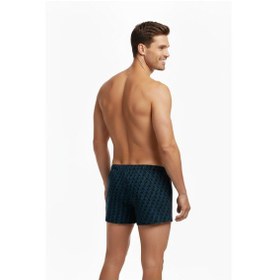 Resim İki Yıldız Erkek Penye Baskı Desenli Boxer Bgl-st05011 Turkuaz 