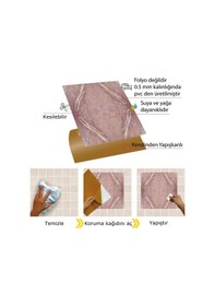 Resim Tink Kendinden Yapışkanlı Mermer 020 Desenli Pvc Karo 30x30 Cm 