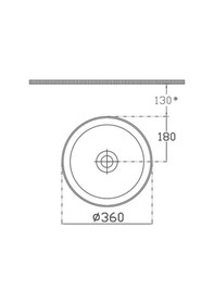Resim Isvea Artısan Edition Rombo Tezgah Üzeri Lavabo 36CM Antrasit 