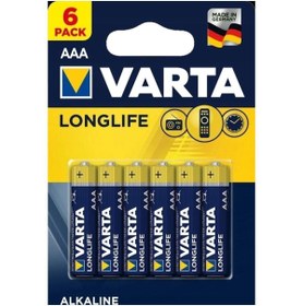 Resim Varta Longlife 6 Lı Ince Aaa 