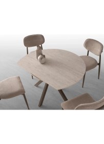 Resim Viento Mobilya Nova Leglano Mdf Yandan Açılır 120X70 Masa Lincolin 4 Adet Siyah Babyface Sandalye Masa Takımı 