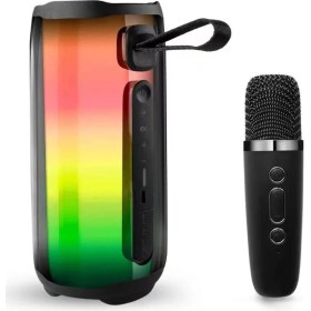 Resim Zengezur Newface Pluse 5 Mikrofonlu Rgb Kablosuz Hoparlör - Siyah 