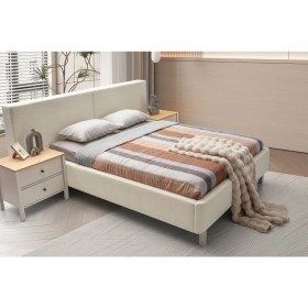 Resim Mony Beige Bazalı Karyola 