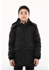 Resim Erkek Çocuk Mont 51274 Siyah 