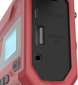 Resim Henniu AM/FM Acil El Krank Radyo 3'ü 1 Arada LED El Feneri Acil Durum Taşınabilir 4500mAh Güç Bankası Acil Kurtarma Dağ Tırmanışı Macera Kullanımı 