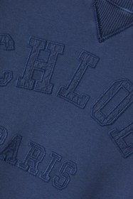Resim Logolu Pamuk Polar Kız Çocuk Sweatshirt - Mavi / Y-8 