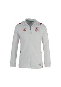 Resim 23/24 Hummel Samsunspor Kamp Kapşonlu Eşofman Tek Üst Beyaz 