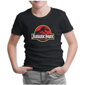 Resim Jurassic Park - Shadow Siyah Çocuk Tshirt 