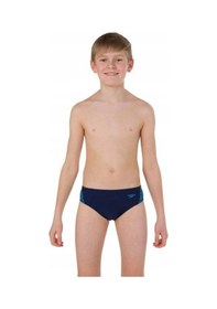 Resim Speedo Endurance 10 Boom Erkek Çocuk Slip Yüzücü Mayosu Siyah 