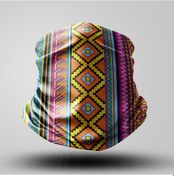 Resim Raınbow Motorcu Bandana Maske Outdoor Boyunluk Unisex Siyah 