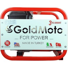 Resim Goldmoto GM4BJBS Benzinli 4 Kva Nsm Alternatörlü Monofaze Jeneratör 