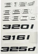 Resim Krom Gümüş-335i-3d Siyah Araba Gövde Rozeti Amblem Etiket 316i 318i 320i 325i 318d 320d 330d Logo Bmw E90 E46 F30 E 