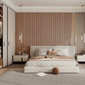 Resim 1 Rulo 3D Ahşap Desenli Duvar Kağıdı - 44.98cm x 3.0metre Kendinden Yapışkanlı Vinil, Düzenli Desenler, Çizgiler ve Şekillerle, TV Arka Planı, Tavan Dizisi ve Ev Yenileme, Ev İyileştirme Dekoru | Modern Tarz | Vinil Duvar Kağıdı, Duvar Stickeri 
