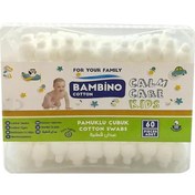 Resim Bambino Cotton B40106 Bebek Pamuklu Kulak Temizleme Çubuğu 60'lı 