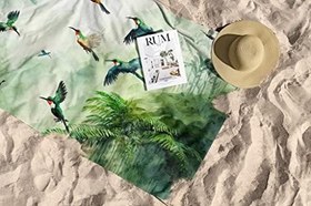 Resim Mikrofiber Teknolojisi ile Üretilen Hafif ve Kum Tutmayan Plaj Havlusu – 75X130 – 90x150 Cm 