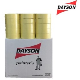 Resim Dayson Maskeleme Bant Kağıt Bant Sarı 36mmx35mt 1 Koli 48 Adet 