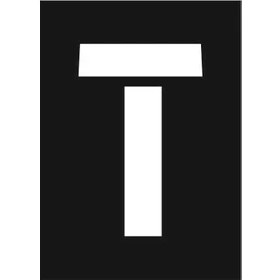 Resim İsg Tabelam 13x20cm/kompozit/T Harfi Boyama Şablonu 