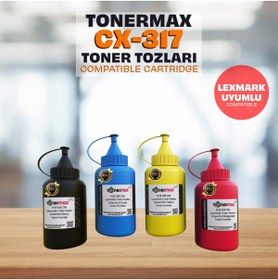 Resim tonermax Lexmark Cs317 / Cs417 / Cs517 / Cx317 / Cx417 / Cx517 Toner Tozu Set 