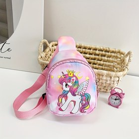 Resim 1 adet Çocuklar için Messenger Çantası, Naylon Göğüs Çantası, Günlük Omuz Çantası, 3-6 yaş arası çocuklar ve 3,2 fit/1 metre boyunda olanlar için uygun, Hediye için ideal seçim 