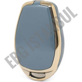 Resim EBG İSTANBUL Renault Clio Iıı Trafic Master Kangoo Twingo Modus Çapraz 3 Buton KILIFI GRİ GOLD LÜKS 