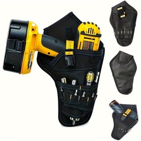 Resim 1 adet ProCraft Su Geçirmez Elektrikli Matkap Alet Çantası, Elektrikçiler için Çok Cepli Kumaş Asma Bel Çantası, Elde Yıkanabilir Depolama Düzenleyici, Elektrikçi Araçları 
