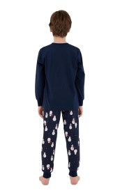 Resim Rolypoly Rp3680-2 Erkek Çocuk Kışlık İkili Pijama Takım Lacivert 